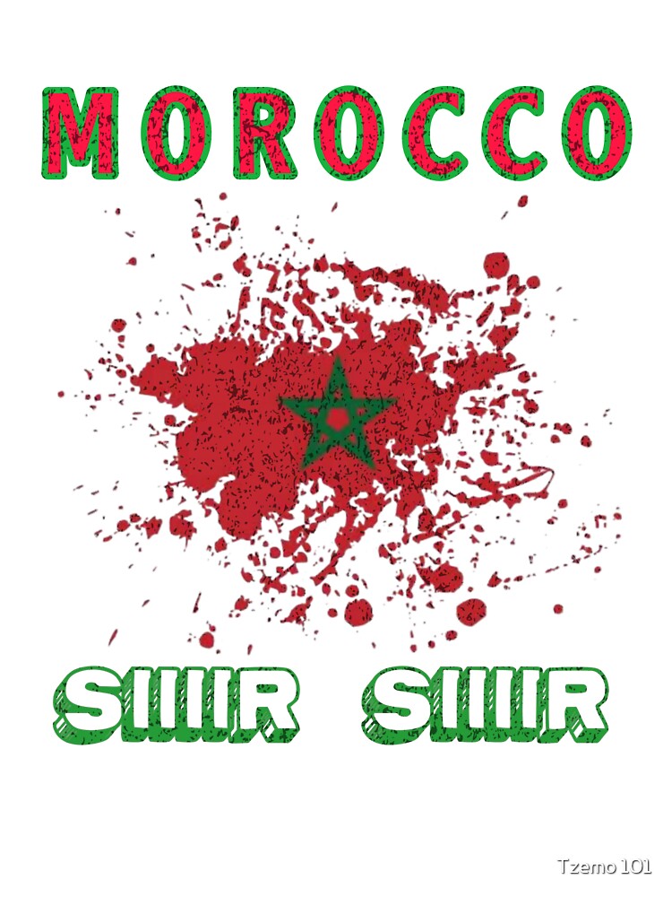 MOROCCO'S flag  , MOROCCO football team, MOROCCO football soccer, by Tzemo101