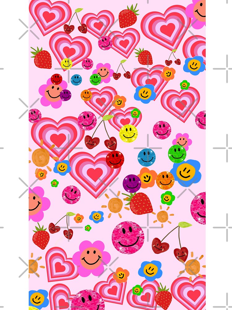 pink y2k hearts by NSdesigns55
