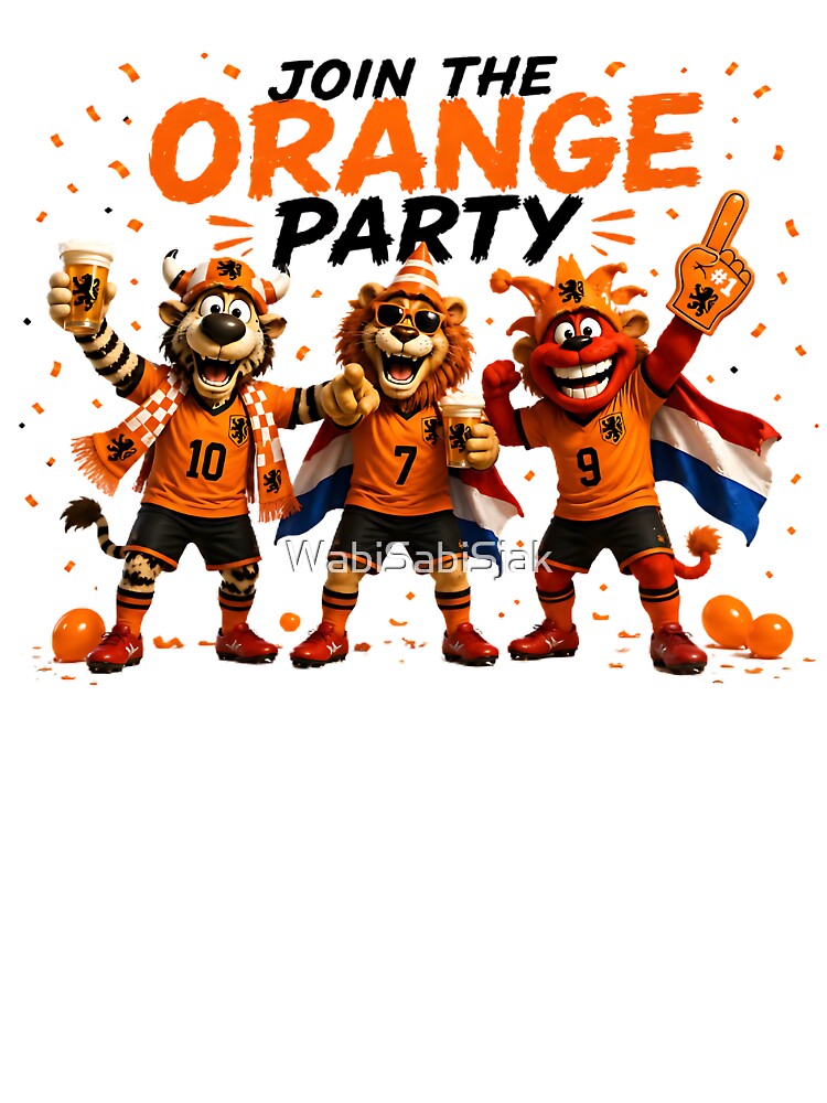 Join The Orange Party Netherlands Soccer Fans by WabiSabiSjak