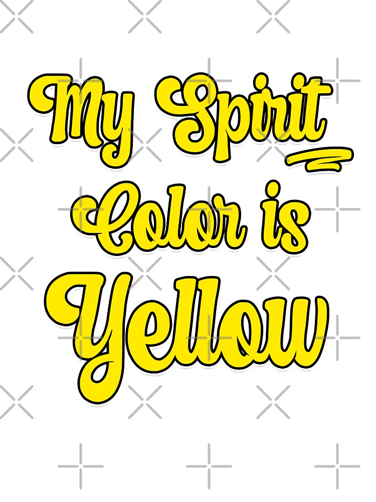 My Spirit Color is Yellow - Cool plain color spirit colours designed by ozcushions by ozcushions