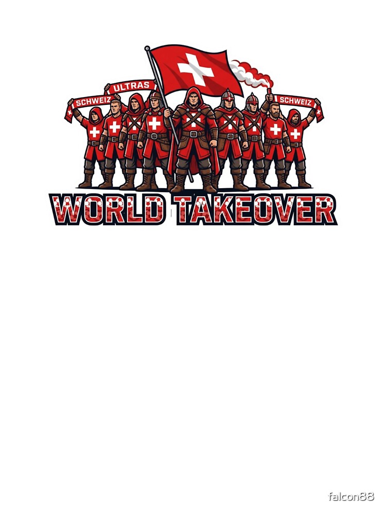 Switzerland Soccer Fans Power Rise Sticker 2026 Football Supporters by Imaginarium of Chaos falcon88