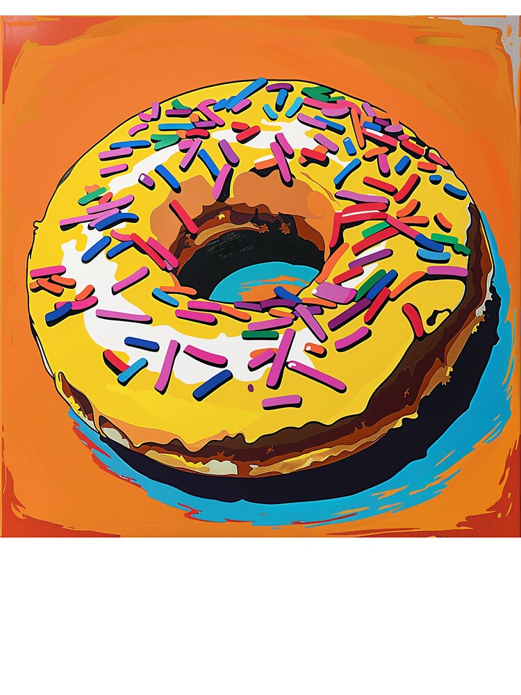 Iced Donut Pop Art 5 by AstroRisq
