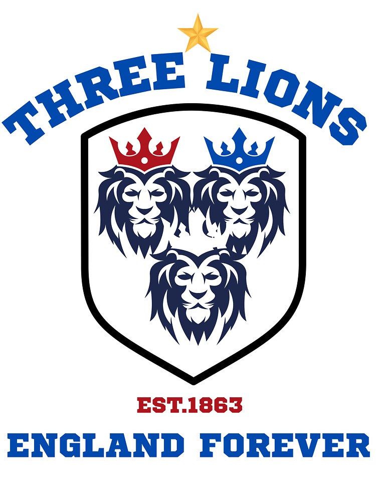 Three Lions England Forever Football Fan Graphic by WildTrace