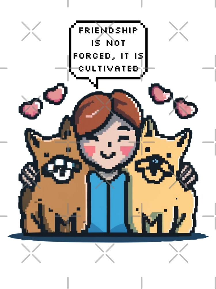 Friendship is not forced, it is cultivated | Pixel Style by CircinusStore