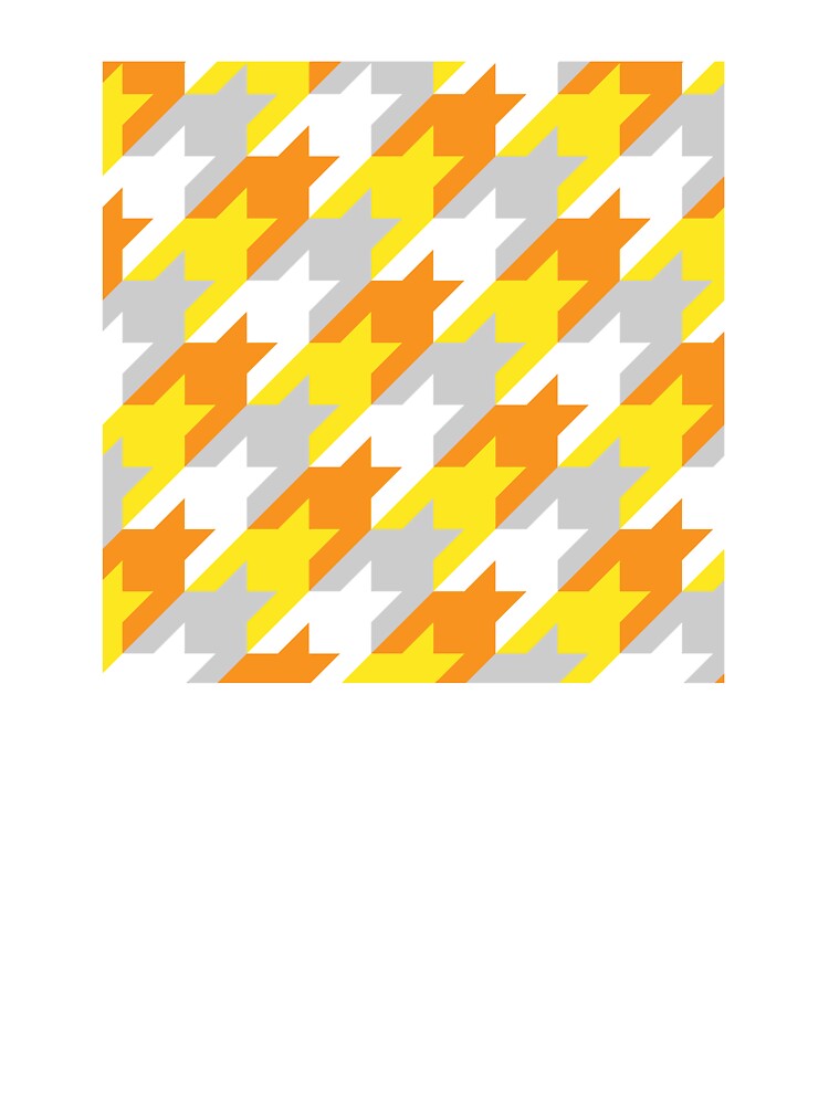 Sunshine Houndstooth by curtjankadesign