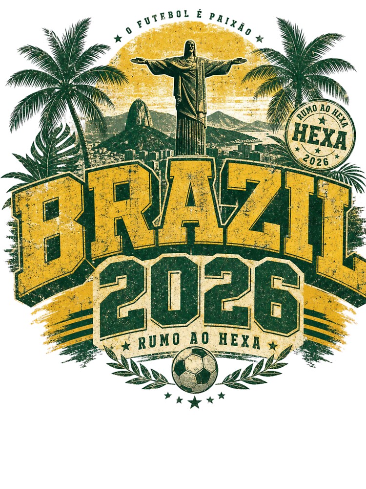 Brazil 2026 Football World Cup Glory | Seleção Fan Supporter Shirt by rushaib