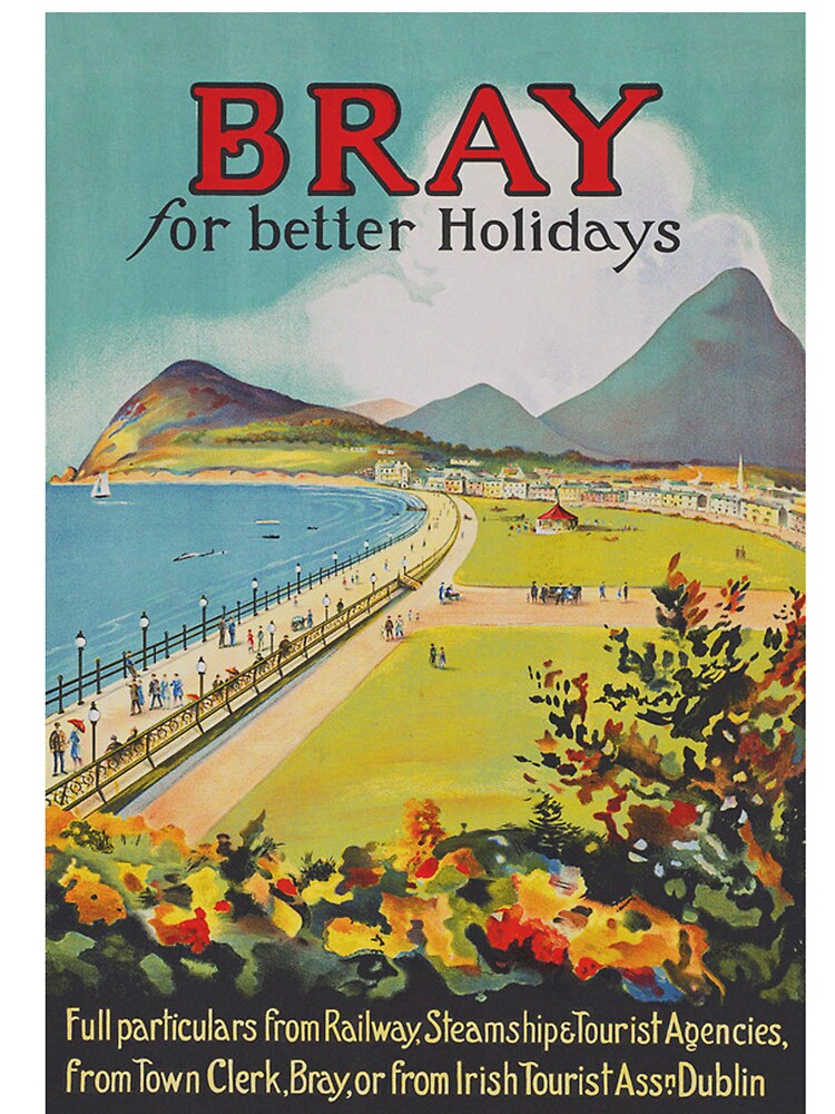 Bray Ireland Vintage Travel Poster by vintagevivian