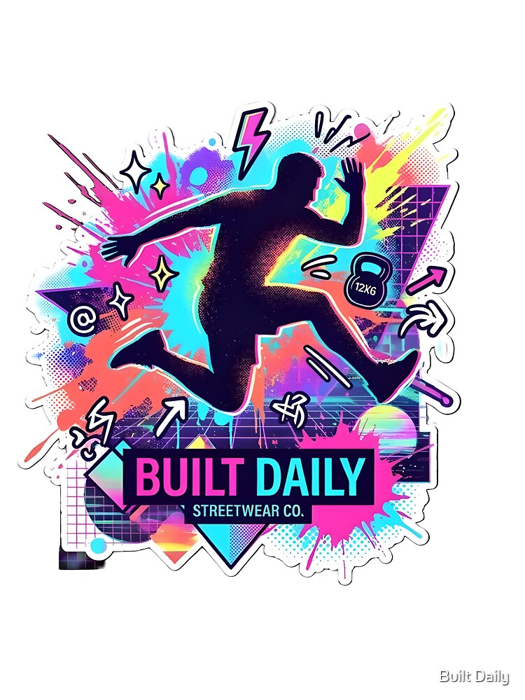 Built Daily Neon Streetwear Energy Graphic by Built Daily