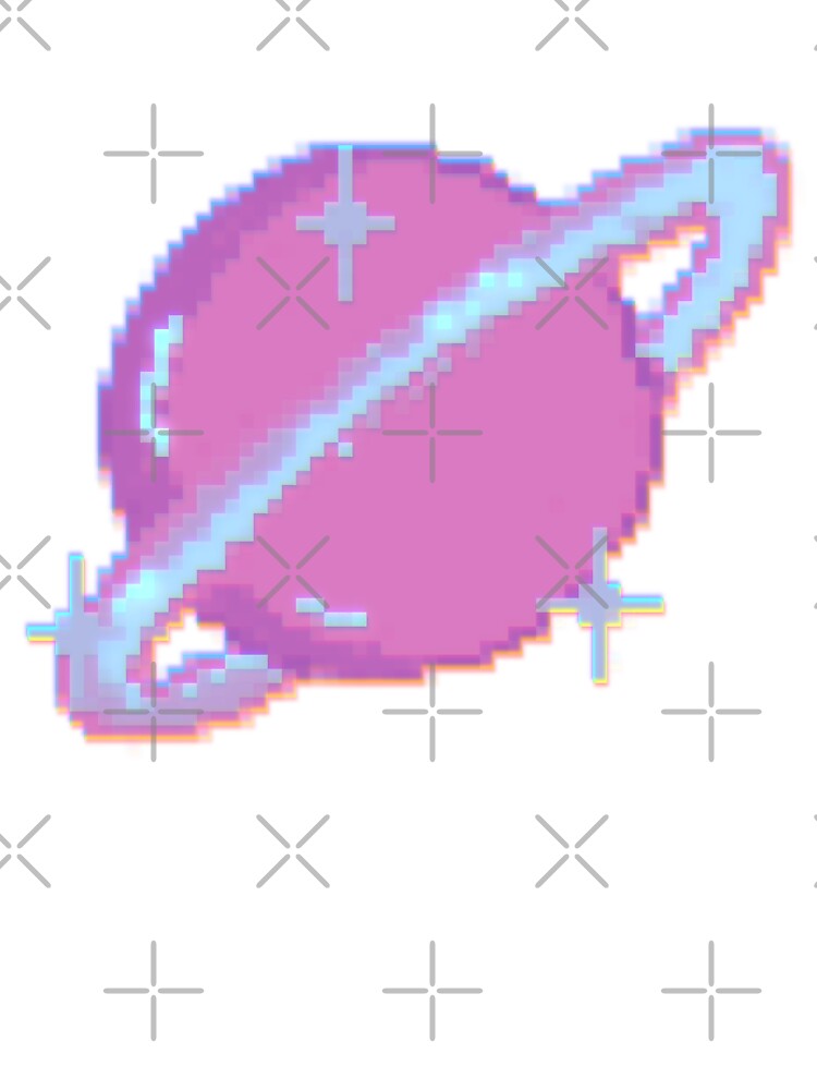 Trippy Pixel Planet by Shannen-Creates