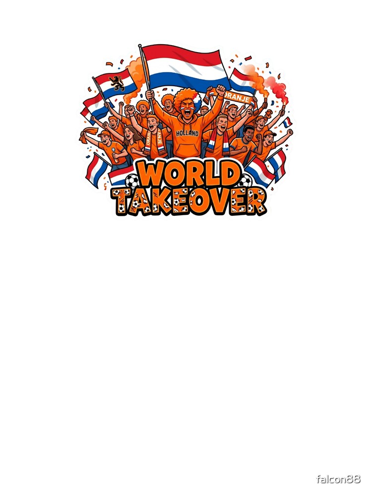 Netherlands Soccer Fans Orange Power Sticker 2026 Football Supporters by Imaginarium of Chaos falcon88