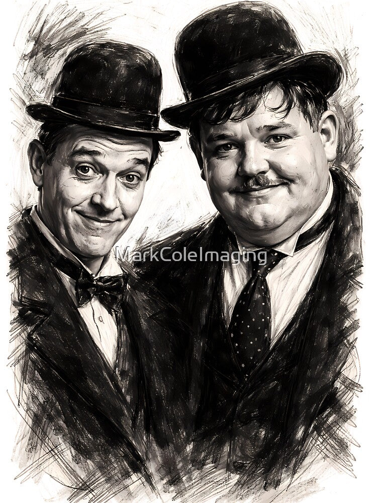 Laurel and Hardy by MarkColeImaging