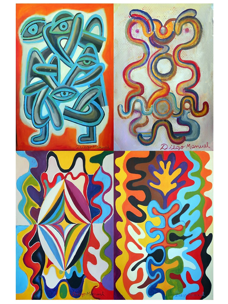 4 pop abstract by Diego Manuel Rodriguez