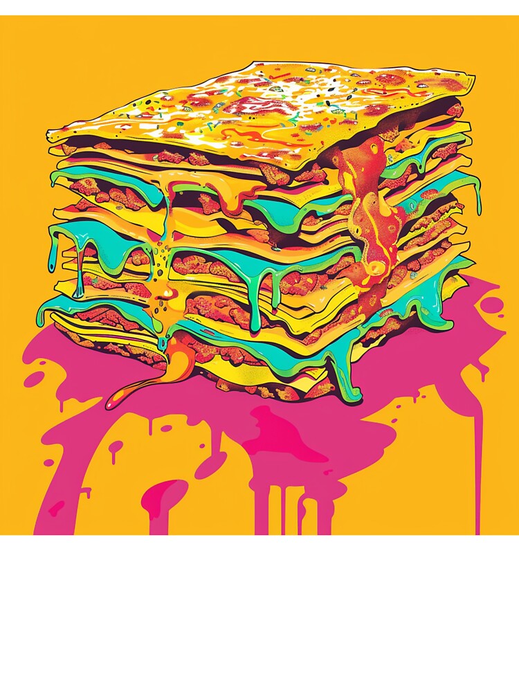 Lasagna Pop Art 4 by AstroRisq