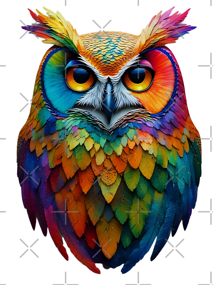 Colorful Owl – Bright Wildlife by Neer arts