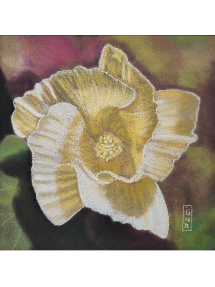 Yellow cotton flower by LesartsdeGinka