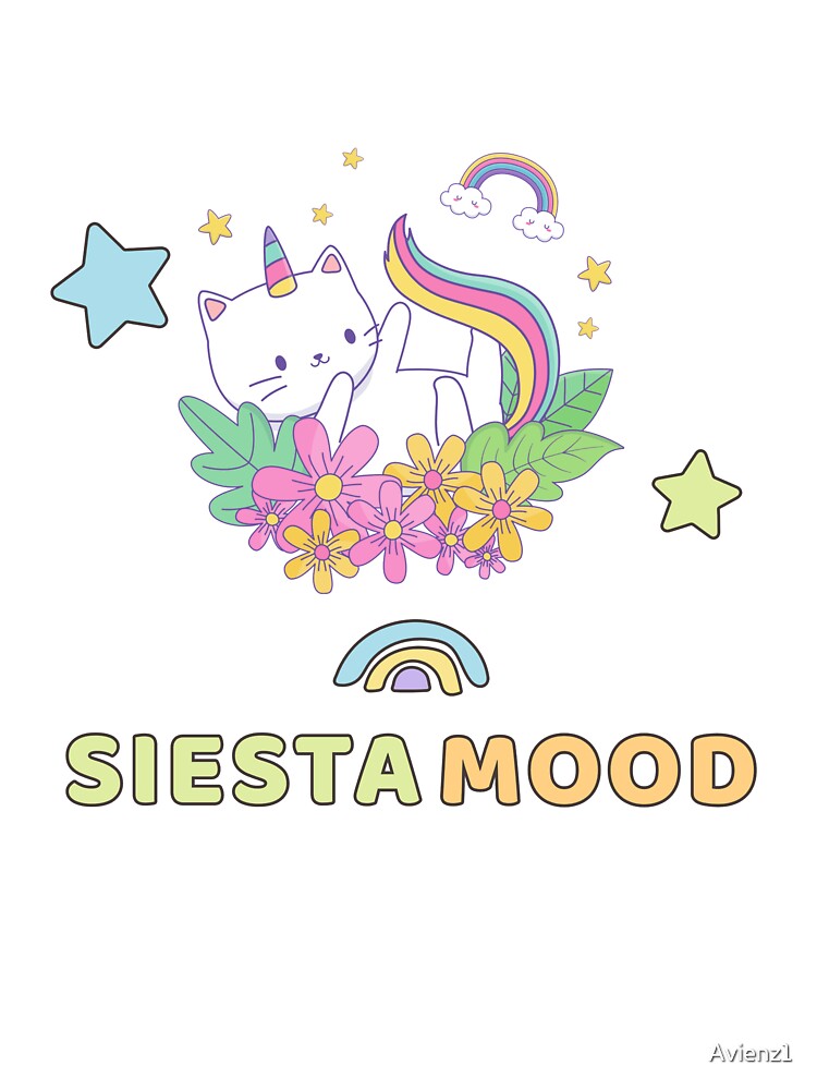 Cute Baby Unicorn Siesta Mood by Avienz1