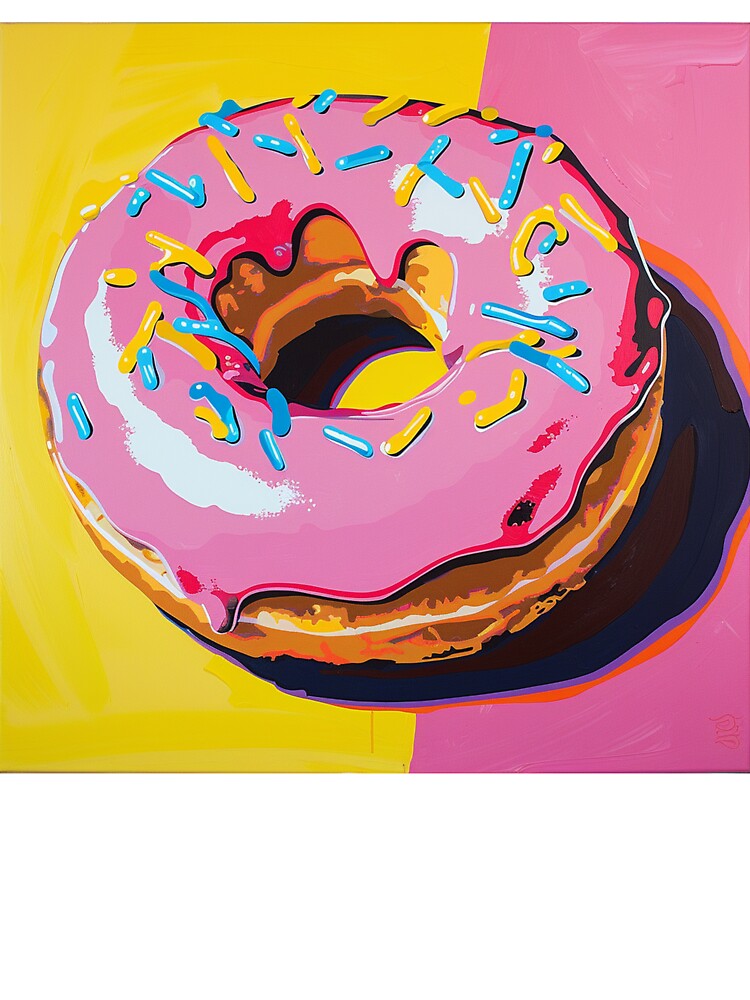 Iced Donut Pop Art 19 by AstroRisq