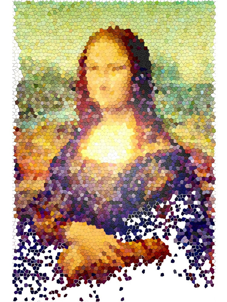 Mona Lisa mosaic Pixel Art by GraphContact