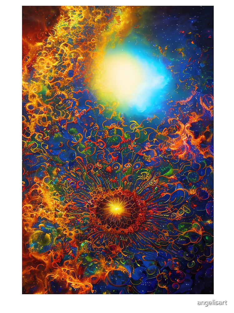 Cosmic explosion - Modern abstract Art No16 by angelisart