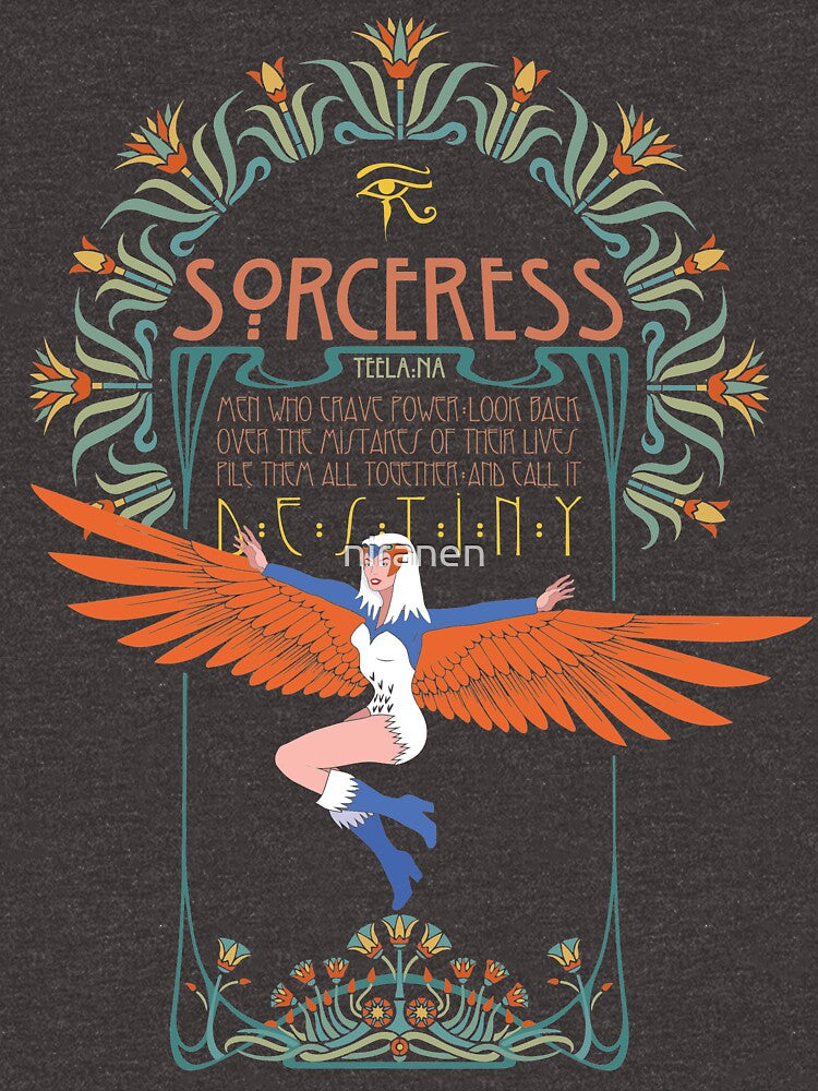 The Sorceress Teela-Na in Art Nouveau by niranen's bower