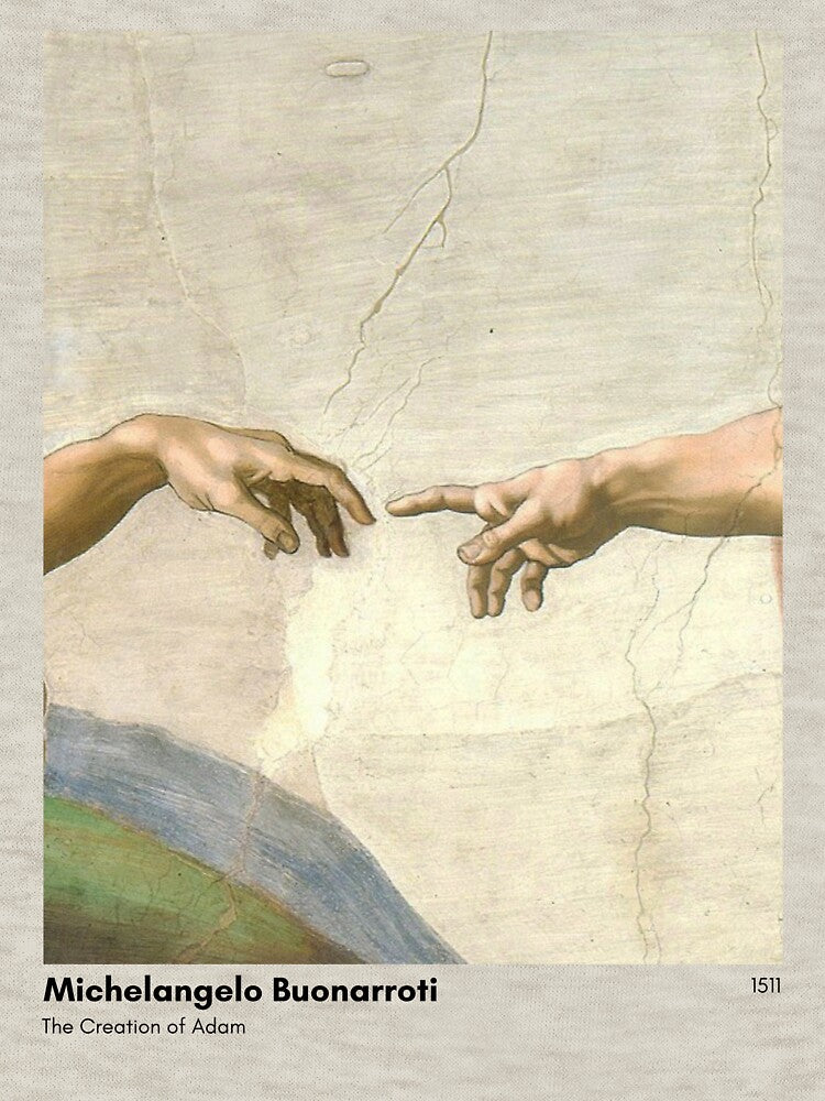 Michelangelo Buonarroti's The Creation of Adam Renaissance Art by Vilius Ramaneckas