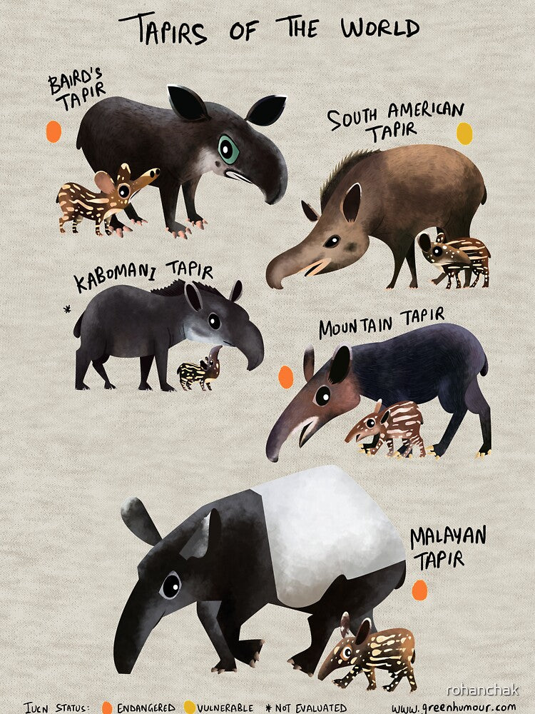 Tapirs of the World by Green Humour