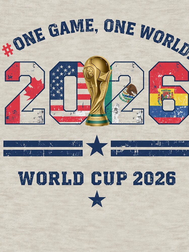 One Game One World 2026 Soccer Fan Hoodie by aminomen