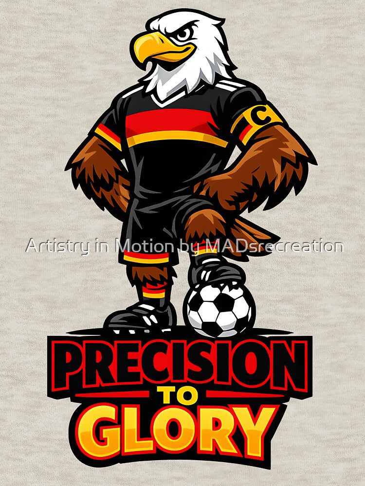 Germany Eagle Soccer Mascot – Precision to Glory Football Fan T-Shirt & Sticker by  Artistry in Motion by MADsrecreation