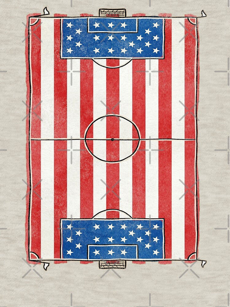 Vintage USA Soccer Field Flag. vintage. by EunsooLee