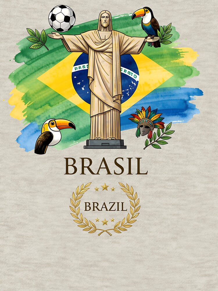 Brasil Spirit - Christ the Redeemer Soccer Heritage Design by SupernovaNote