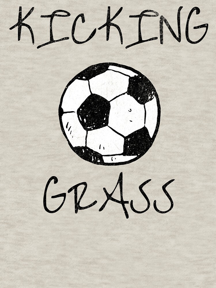 Kicking Grass Soccer Ball | Funny Soccer Player Gift by donwillisjrart