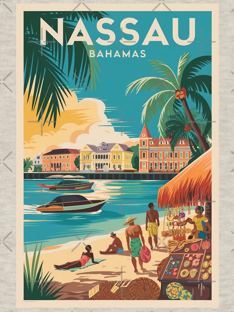 Nassau Vintage Travel Poster by TravelerRat