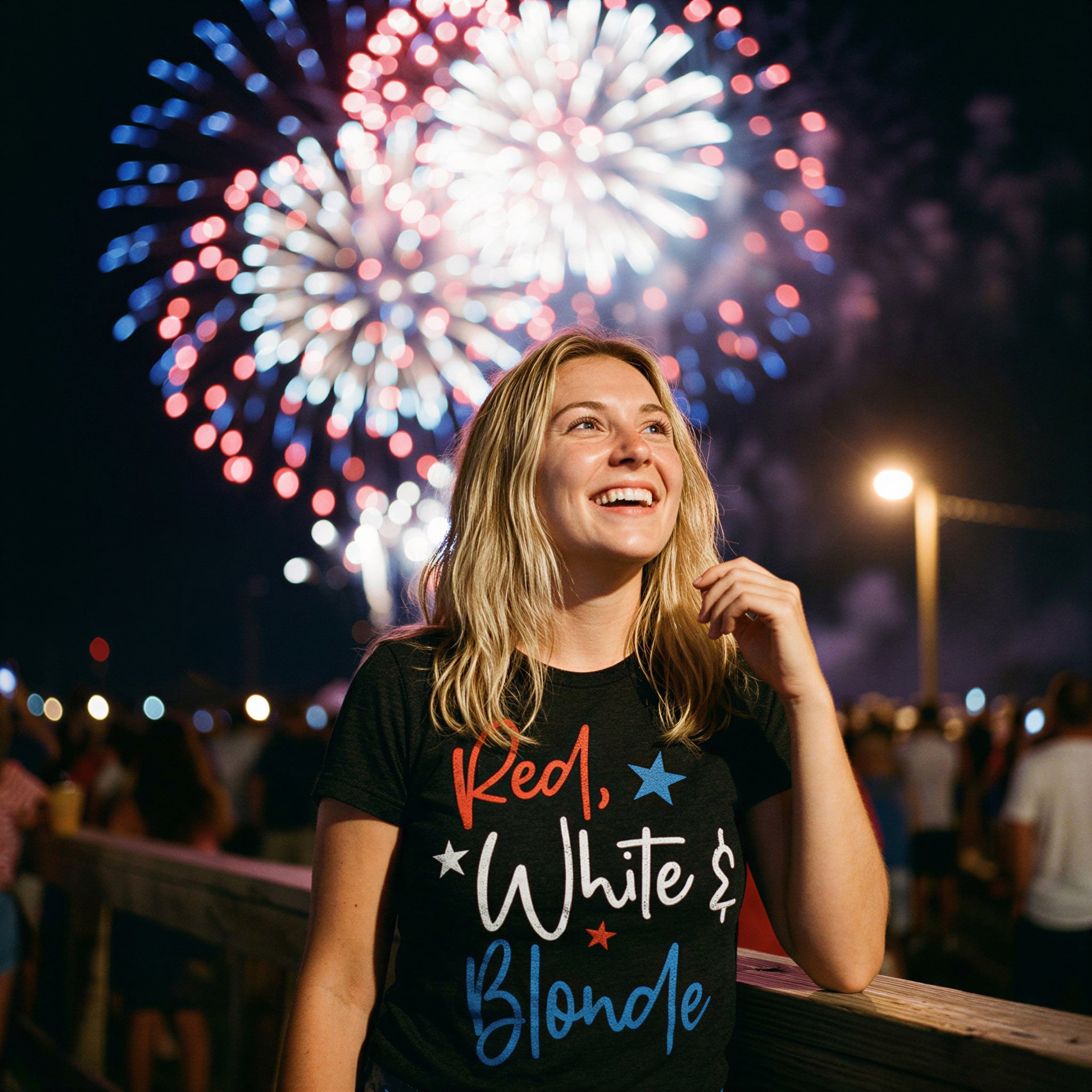 Red White And Blonde Women's T Shirt
