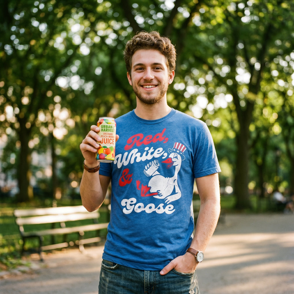 Red White And Goose Men's T Shirt