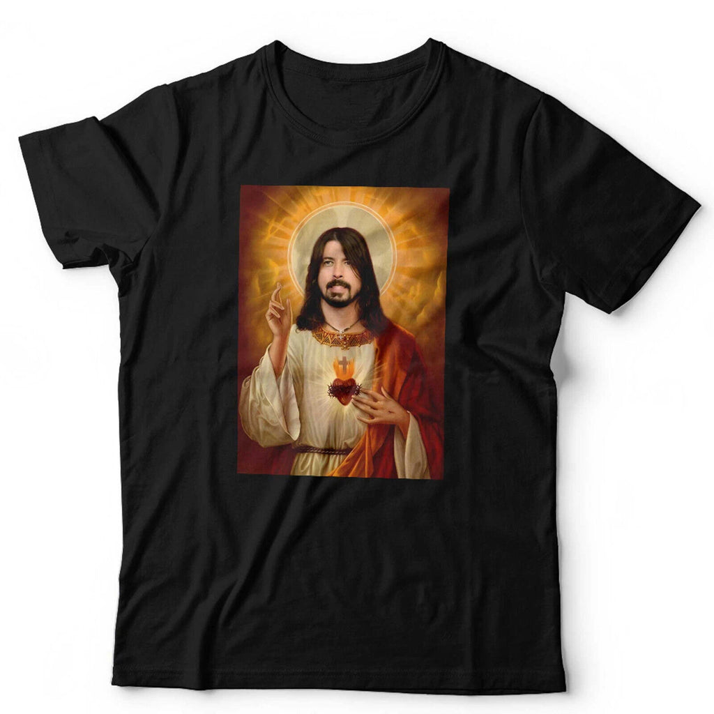 Dave Grohl Tshirt Jesus Unisex & Kids Vintage Retro Rock Funny Parody Foo