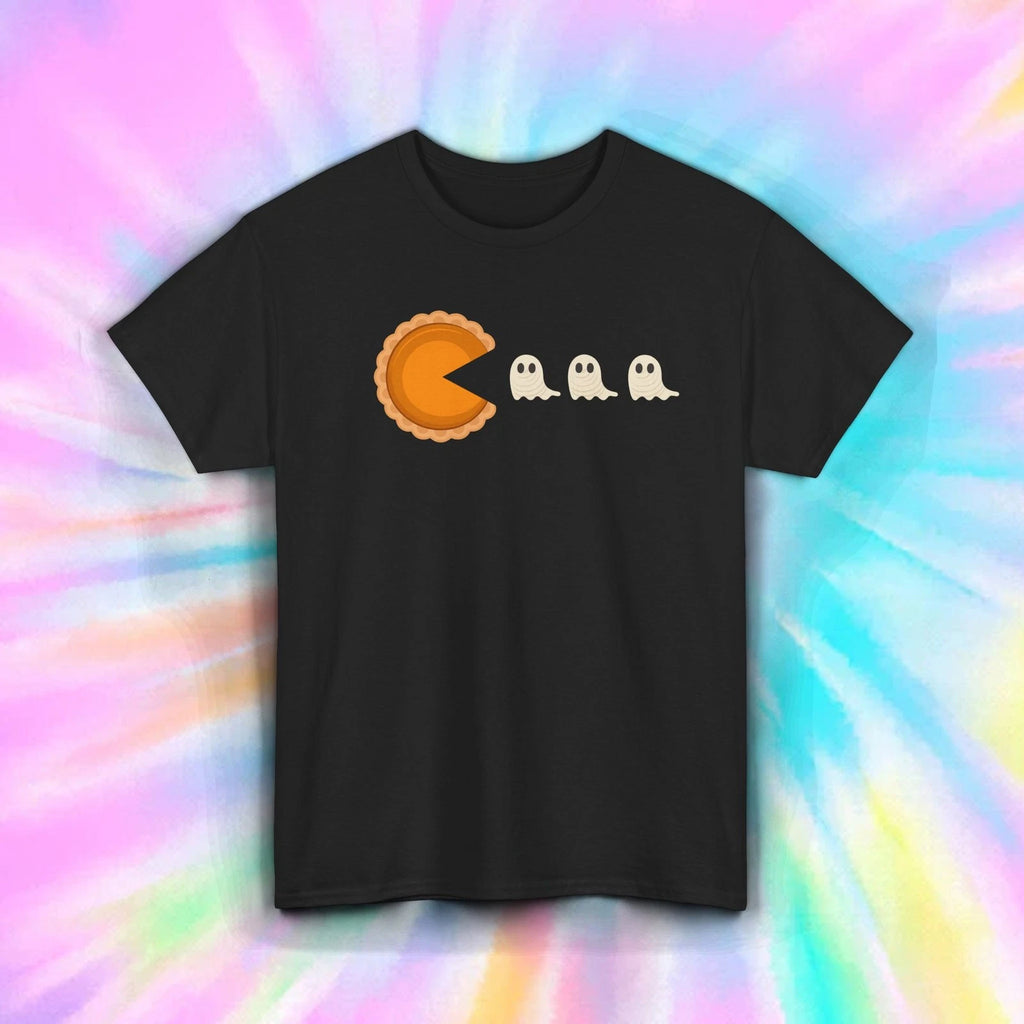 Pumpkin Pie Ghosts Shirt Funny Pacman Halloween Costume Party Graphic Tee S-5XL