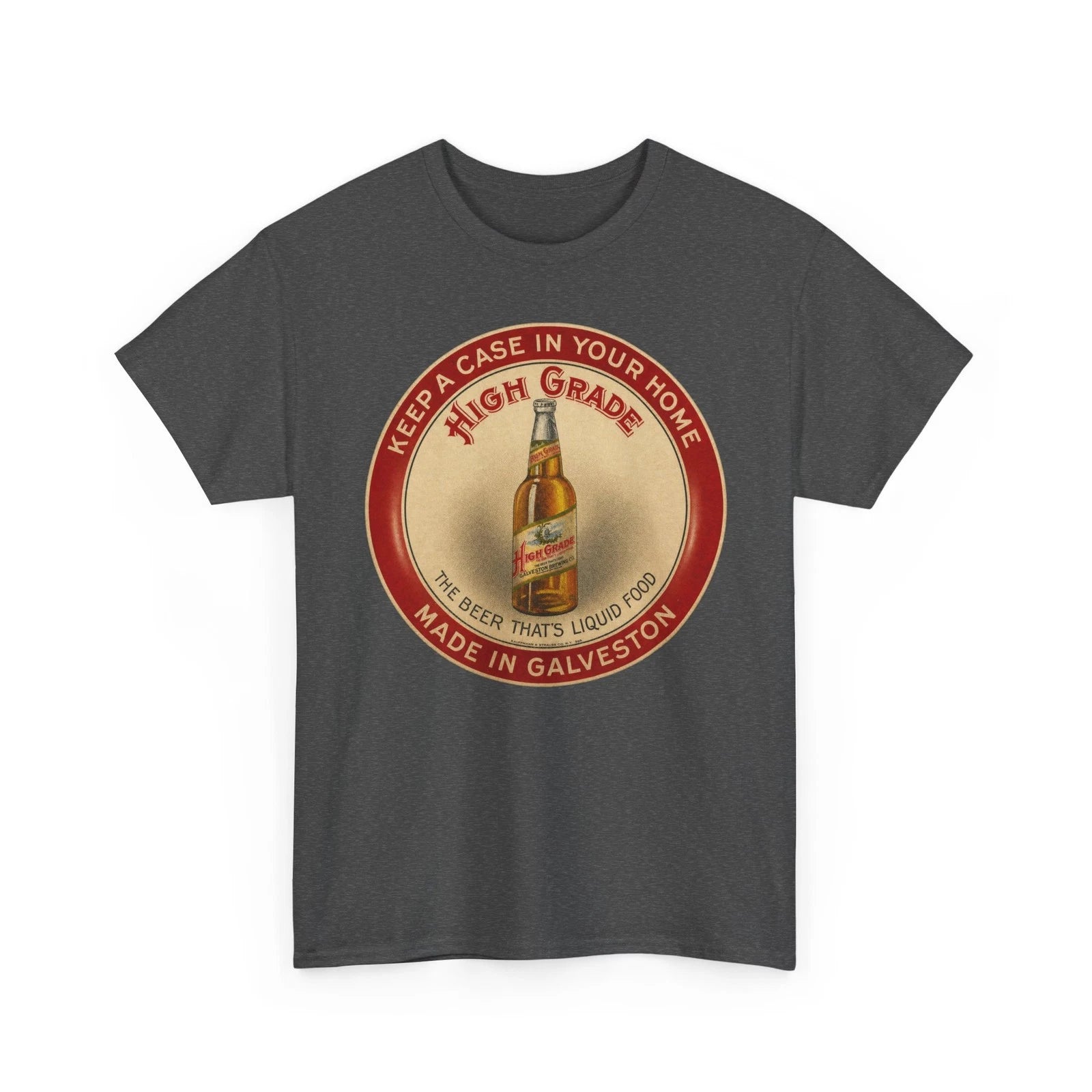 High Grade Galveston Brewing Co. Texas Pre-Prohibition Retro Breweriana T-Shirt