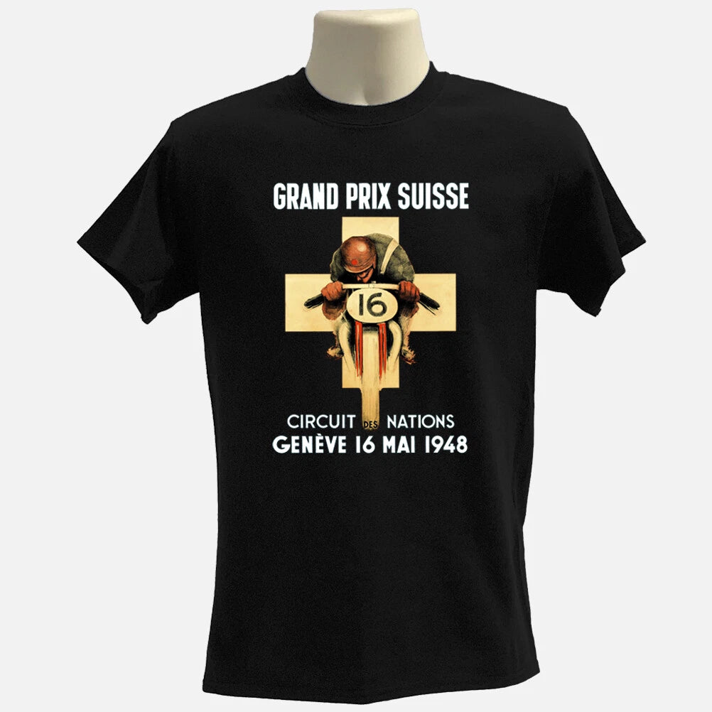 Grand prix motorcycle T-shirt, 1948 biker Tee, Retro bike Tshirt, Vintage biker