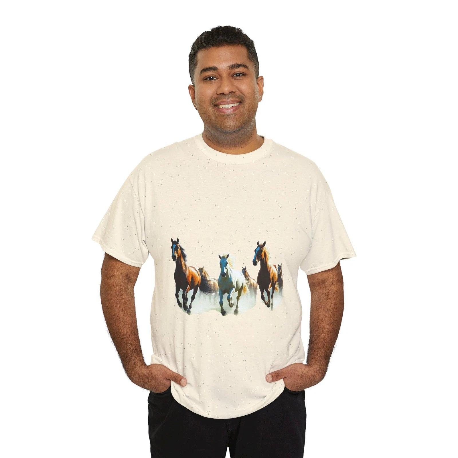 Running Horses T-Shirt | Galloping Wild Horse Trio