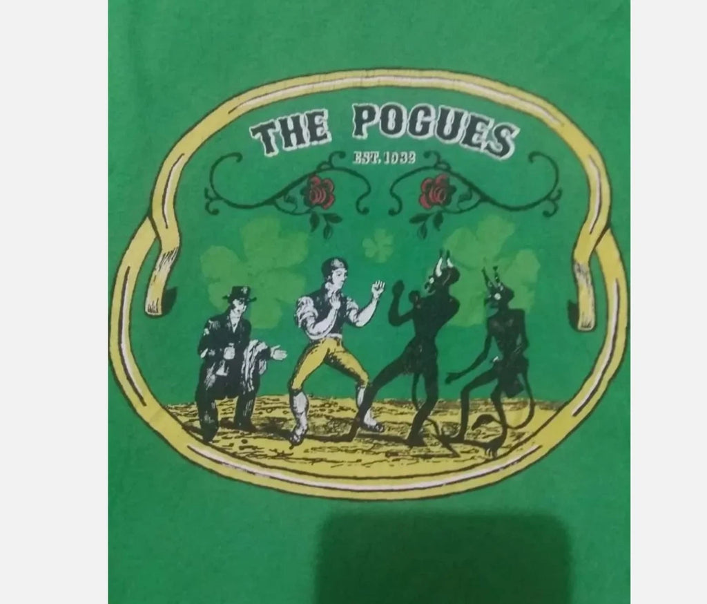 The Pogues Shirt, The Pogues Band T Shirt Full Size S-5XL Irish Green