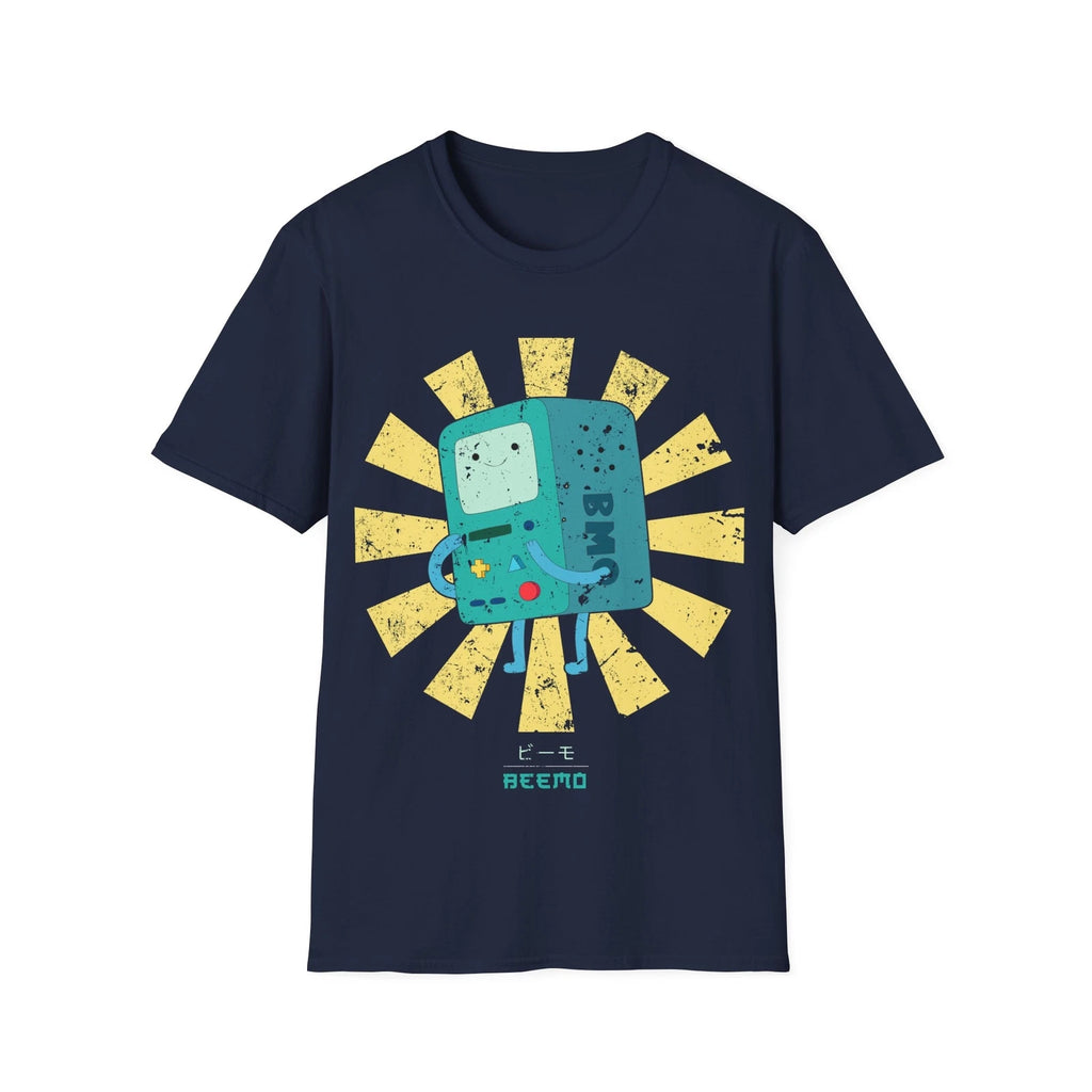 Beemo Retro Japanese Adventure Time Men's Fitted Short Sleeve Tee