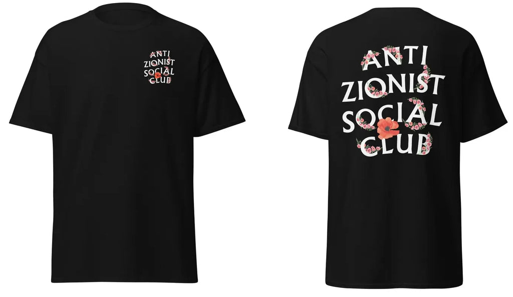 Anti Zionist Social Club Poppy Shirt, Palestine Poppy Shirt