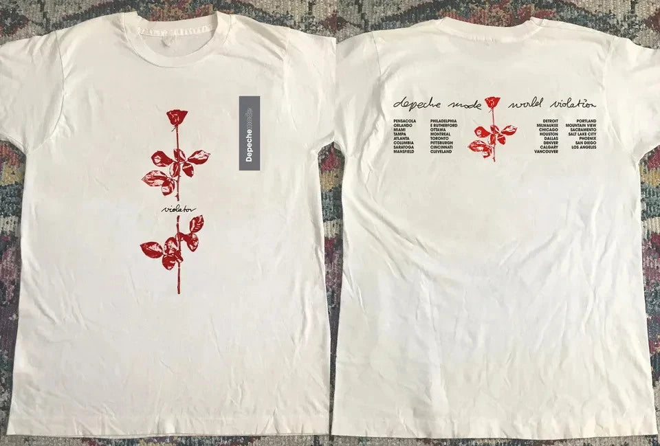 1990 Depeche Mode World Violator Concert Tour T-Shirt