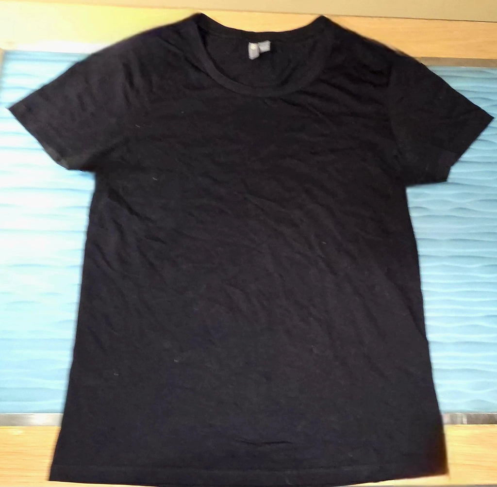 ASOS Essential Regular Fit Short Sleeve Crewneck T-shirt in Black Men's Small