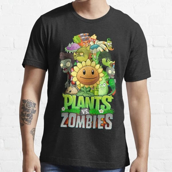 Plants VS Zombies Retro Vintage Gift Essential T-Shirt S-5XL
