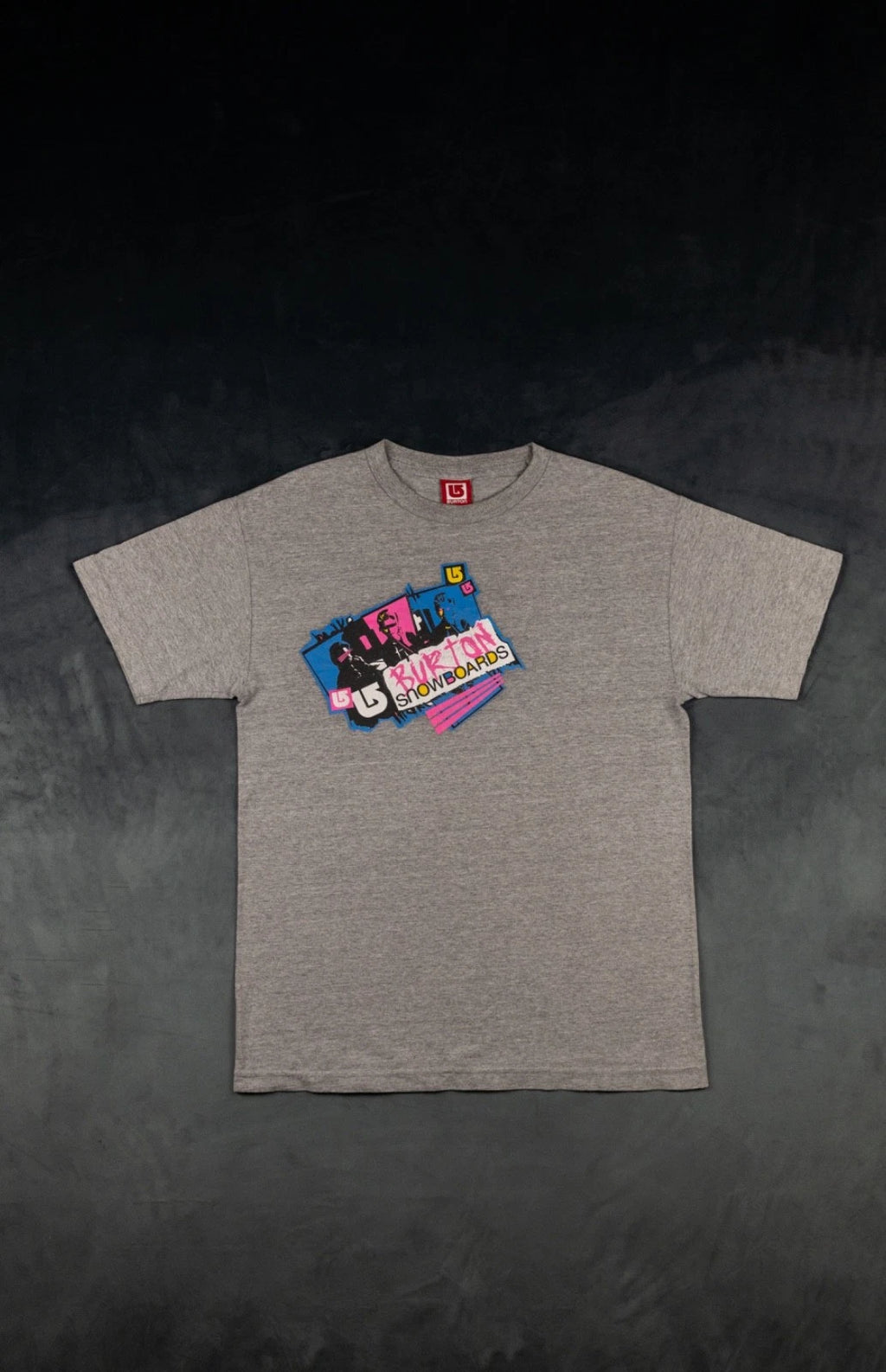 Vintage Burton Snowboards T Shirt 90s Y2K Neon Graphic Tee OG Archive Skate M