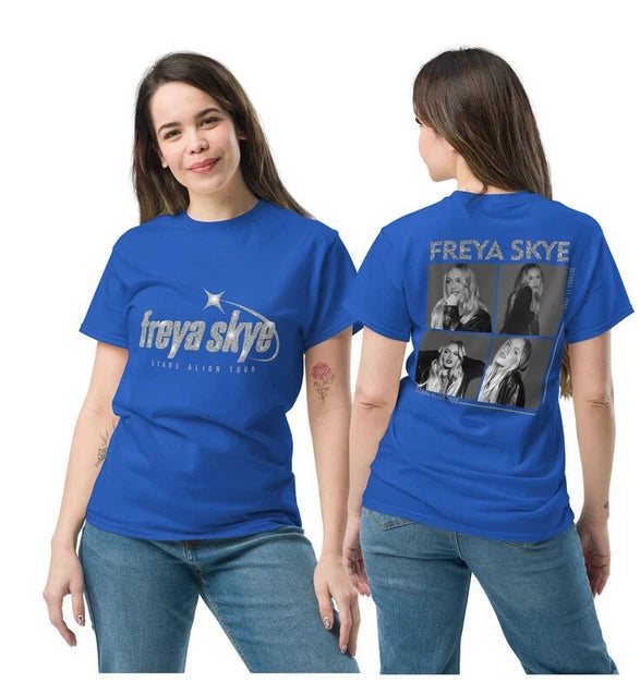 Two Sided Freya Skye Vintage T-Shirt , Stars Align Tour 2026 Concert Shirt.