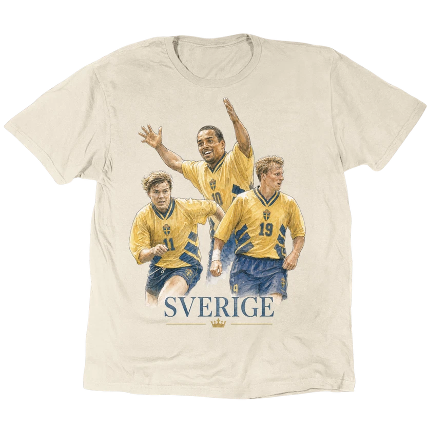 Vintage Sverige 94 T-Shirt Unisex Tee S-5XL