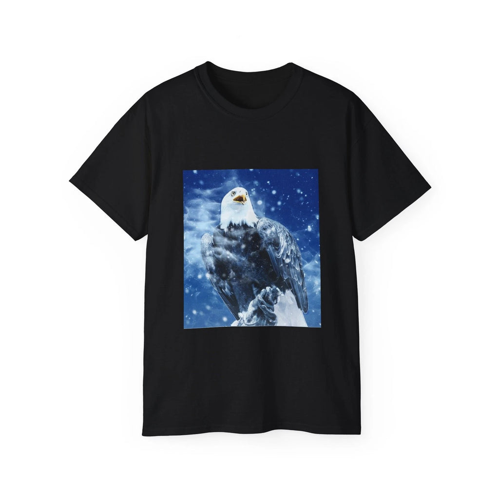 Bird Eagle Snow Vintage Winter Nature | Custom Graphic T-Shirt