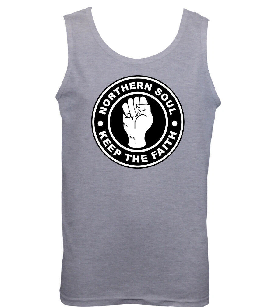 Northern Soul Keep The Faith Mens Music Vest Dance Motown MOD Scooter